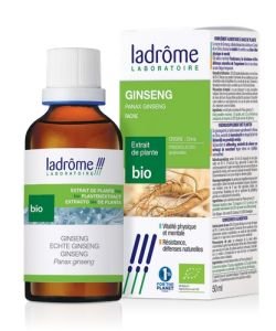 Ginseng - extrait de plante fraîche BIO, 50 ml
